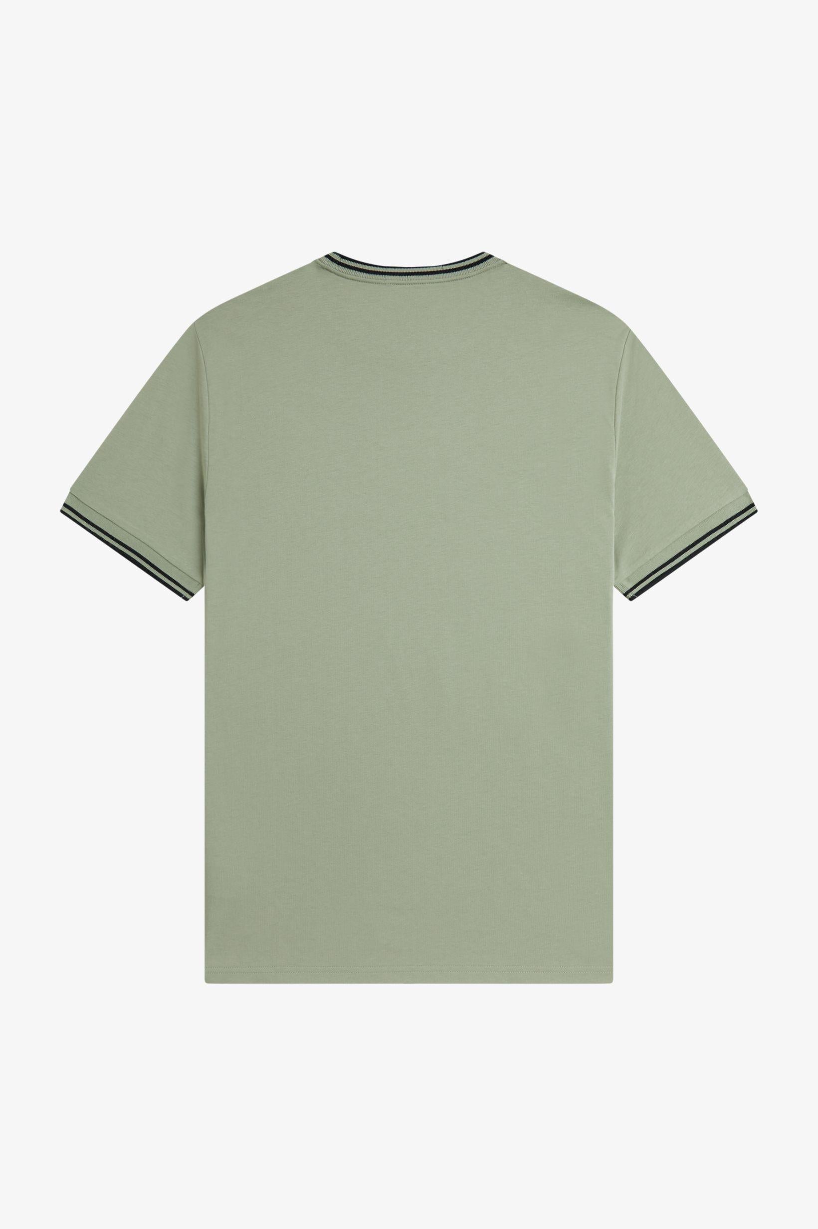 T-shirt con doppia riga M1588V57 S23 FRED PERRY 