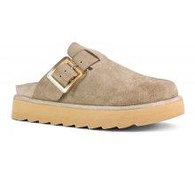 Sabot platform in pelle scamosciata HCSTORMY55 MUD COLORS OF CALIFORNIA 