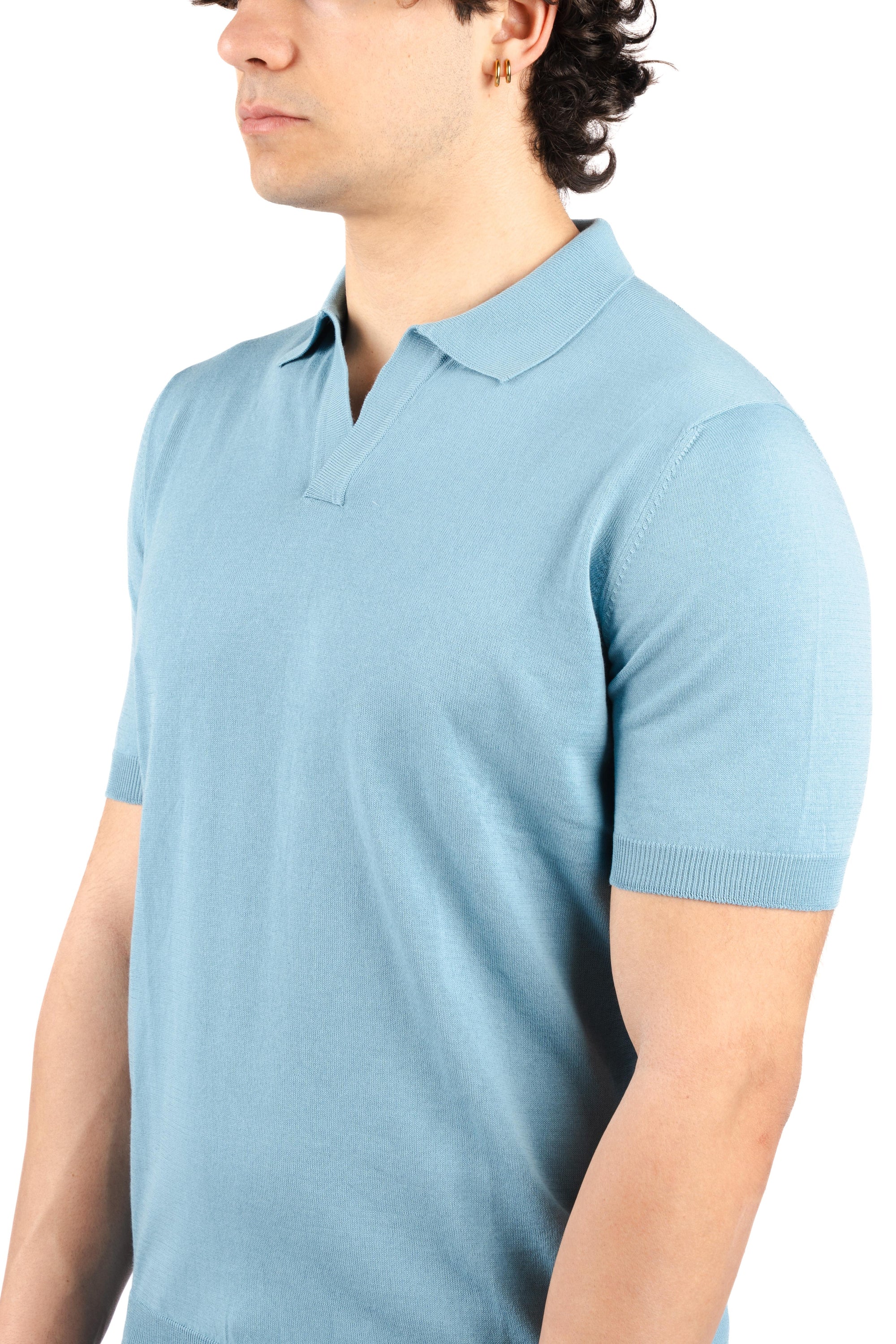 Polo con scollo a v 57132/20689 518 GRAN SASSO 
