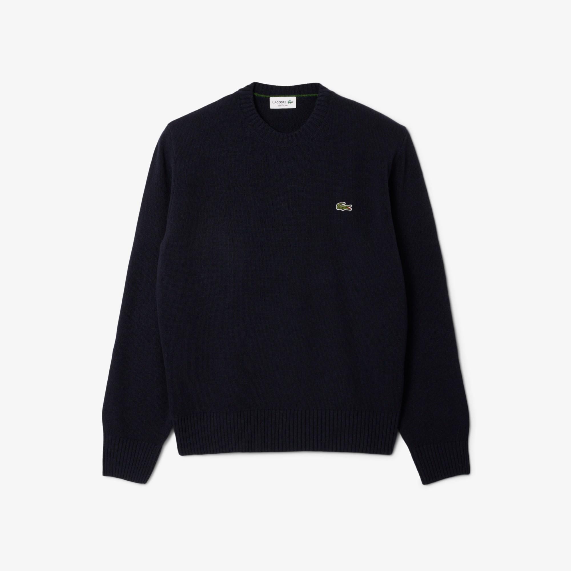 Maglione girocollo in lana cardata AH2916 166 LACOSTE 