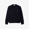 Maglione girocollo in lana cardata