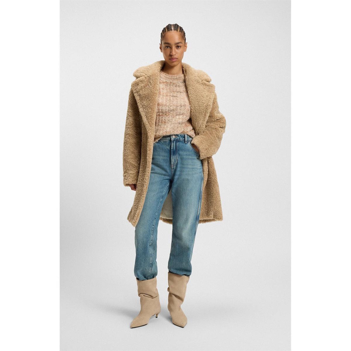 Cappotto in peluche con colletto regolabile 50548583 222 BOSS 