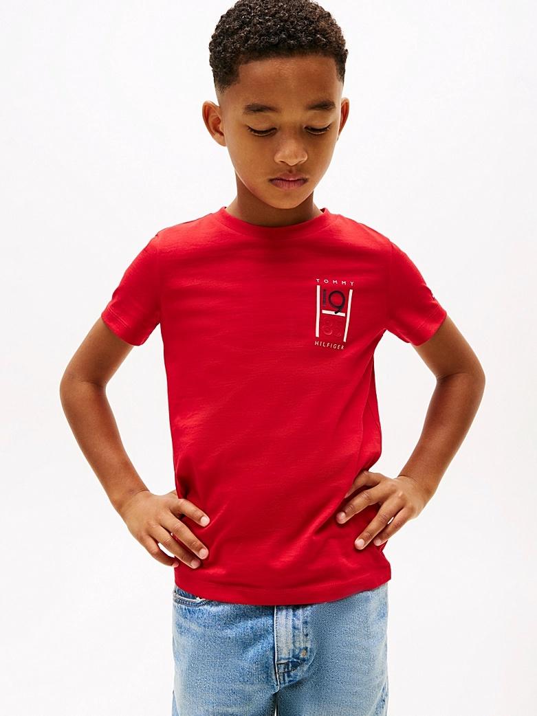 T-shirt con grafica e logo KB0KB09536J XLG TOMMY HILFIGER 