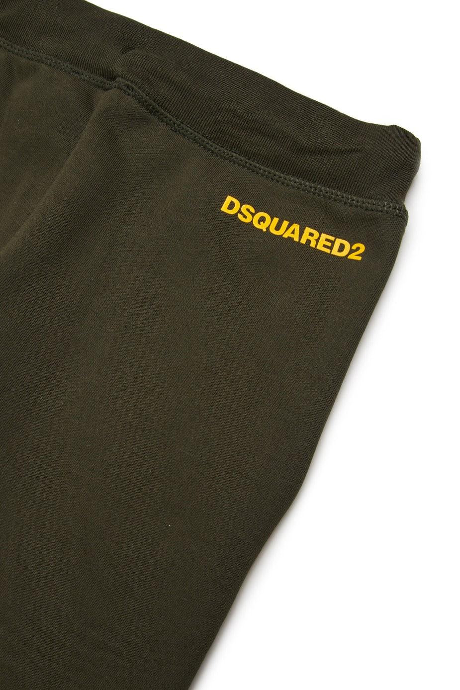 Pantaloni in pile con logo DQ3025D0094 DQ518 DSQUARED2 