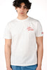 T-shirt Portland bianca con stampa