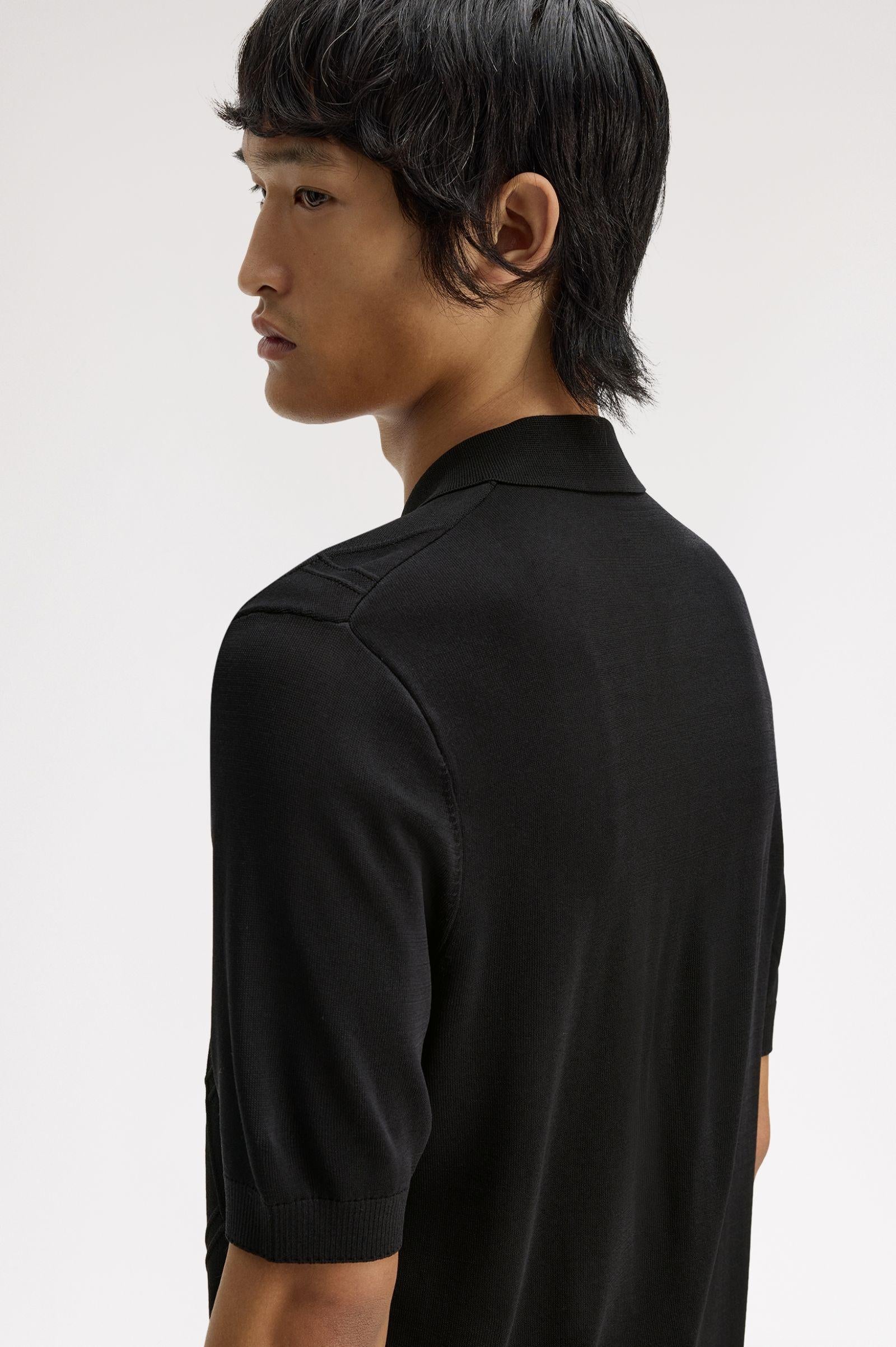 Polo In Maglia Con Trecce K974858 102 FRED PERRY 