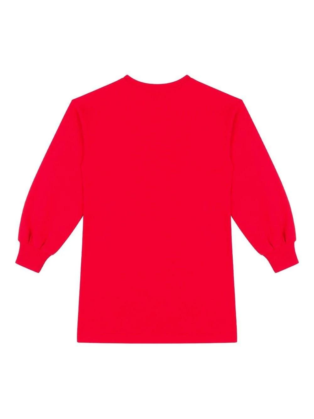 Abito con stampa Teddy Bear HDV0GYLCA83 50109 MOSCHINO KID 