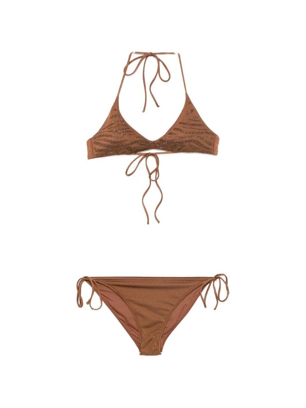 Costume Virgo con stampa animalier zebrata HES0001VIR0001 08605L MC2 SAINT BARTH 