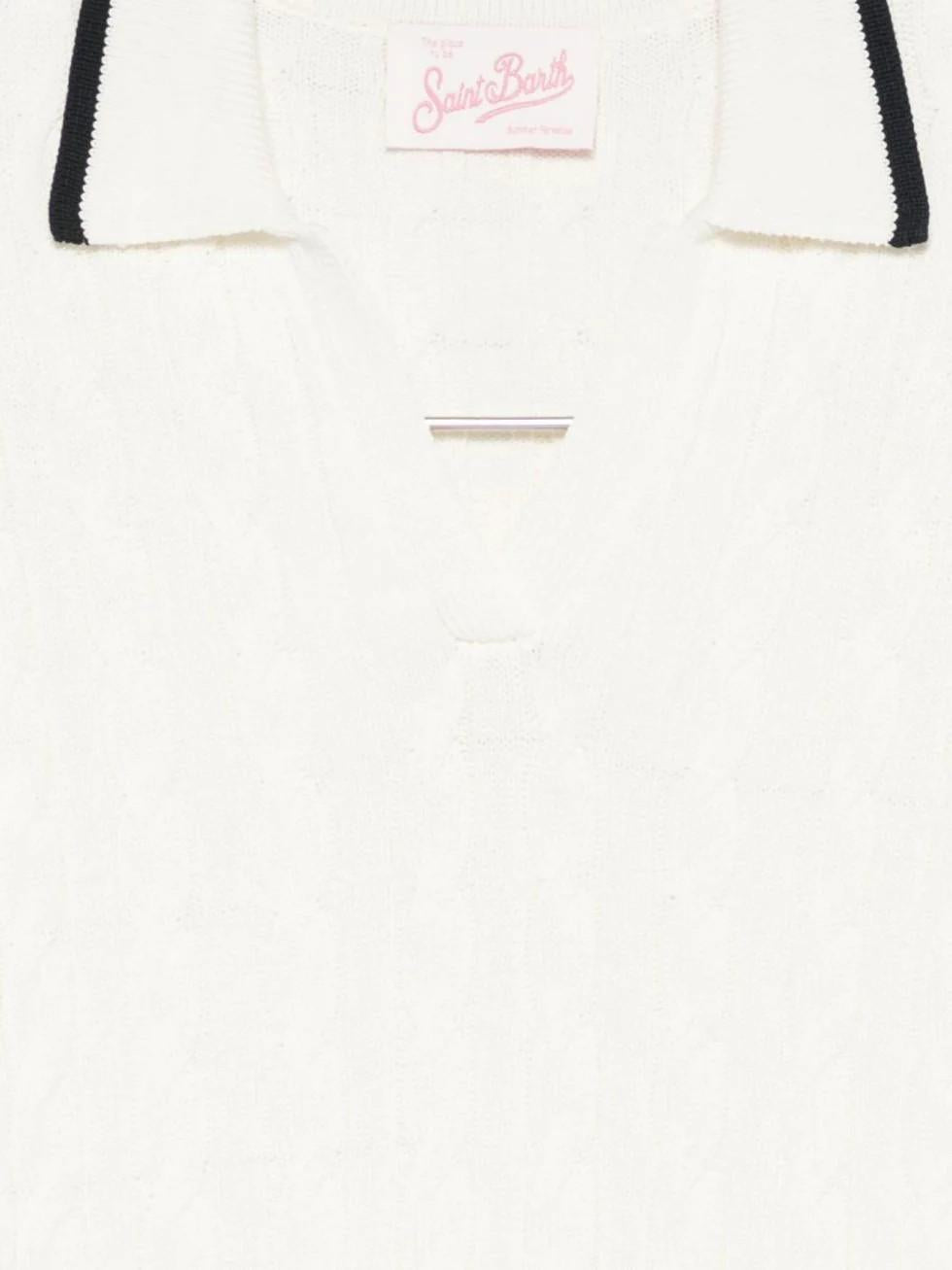 Polo con bordi a contrasto AYS0001 00100L MC2 SAINT BARTH 