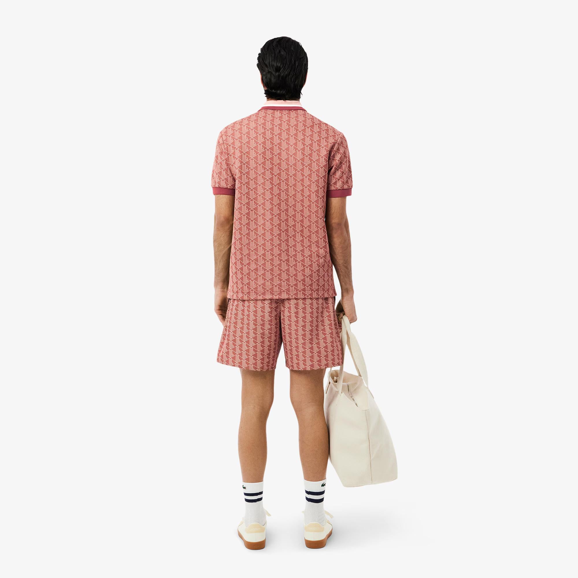 Costume da mare con stampa monogramma MH9086 HHI LACOSTE 