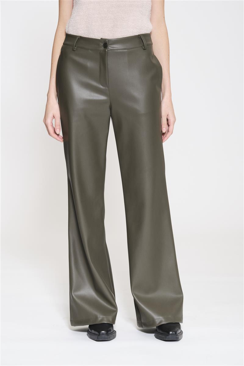 Pantaloni a palazzo in ecopelle RIJLE020 5022 KAOS JEANS 