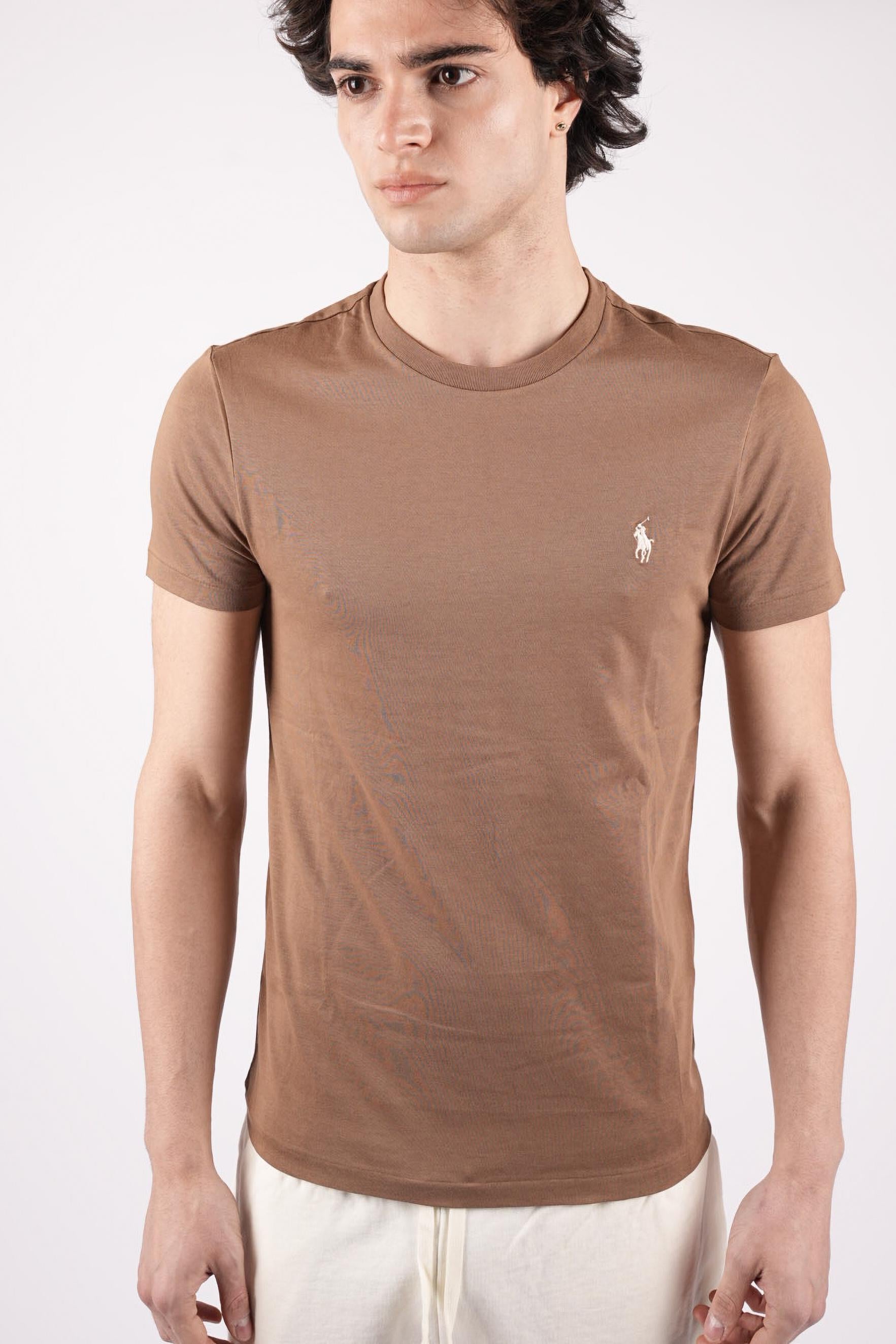 T-shirt con logo a contrasto 710671438 518 POLO RALPH LAUREN 