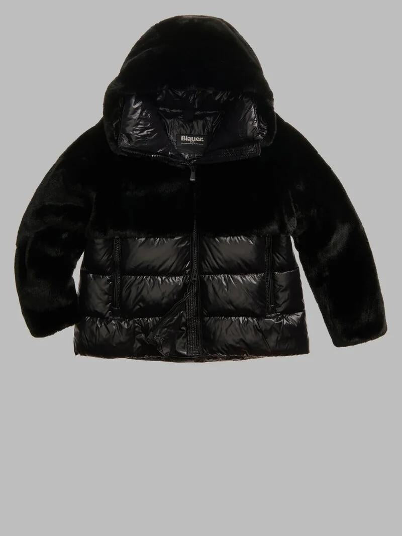 Giubbino con ecopelliccia fanevil 25WBLDC02178 999 BLAUER 