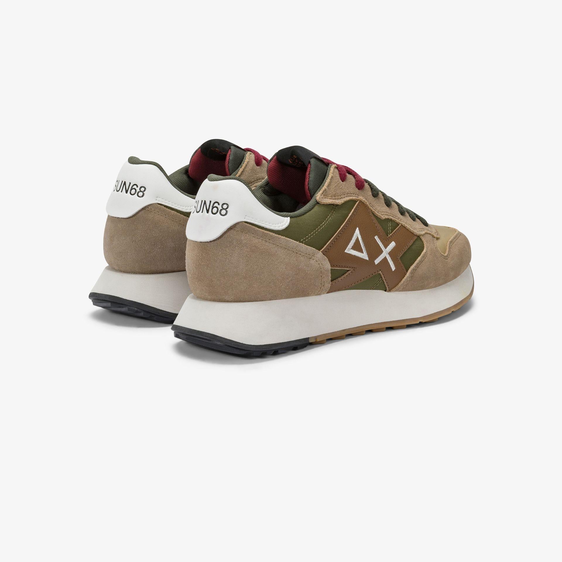 Sneaker Jaki Bicolor in nylon e suede Z45114 77 SUN68 SHOES 