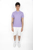 Polo light lilac in piqué Slim Fit
