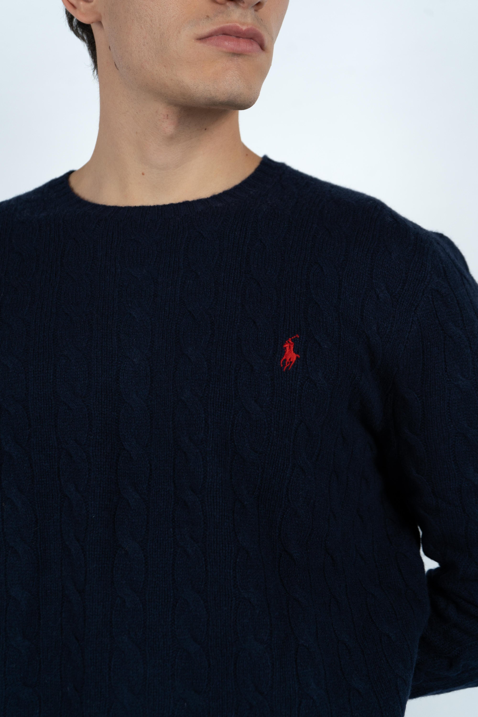 Maglia in lana e cashmere a trecce 710876762 002 POLO RALPH LAUREN 