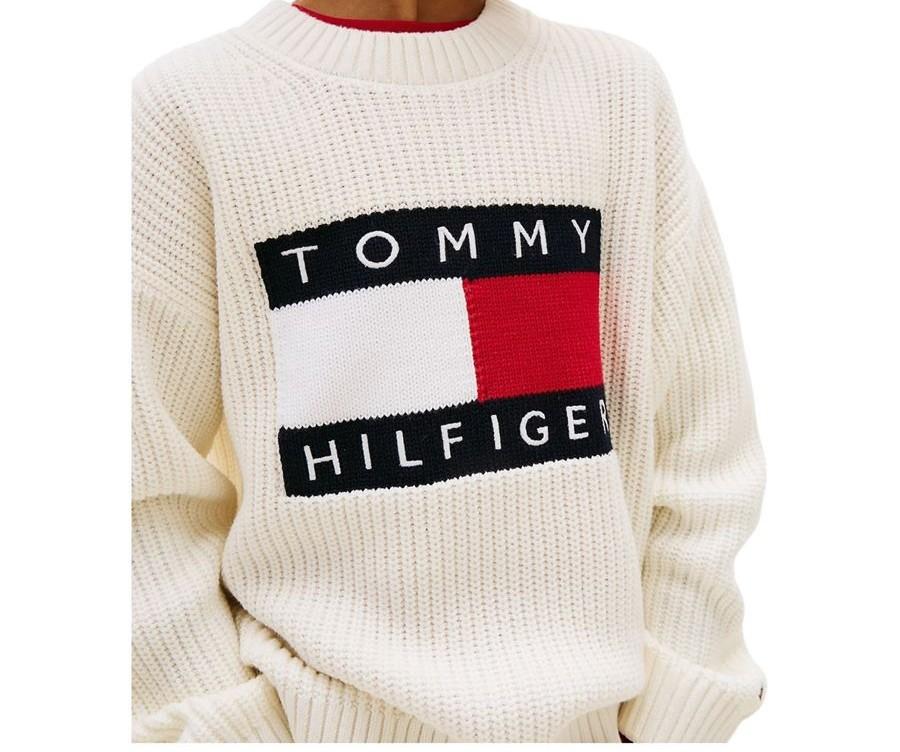 Pullover Heritage in maglia KB0KB10071J YA8 TOMMY HILFIGER 