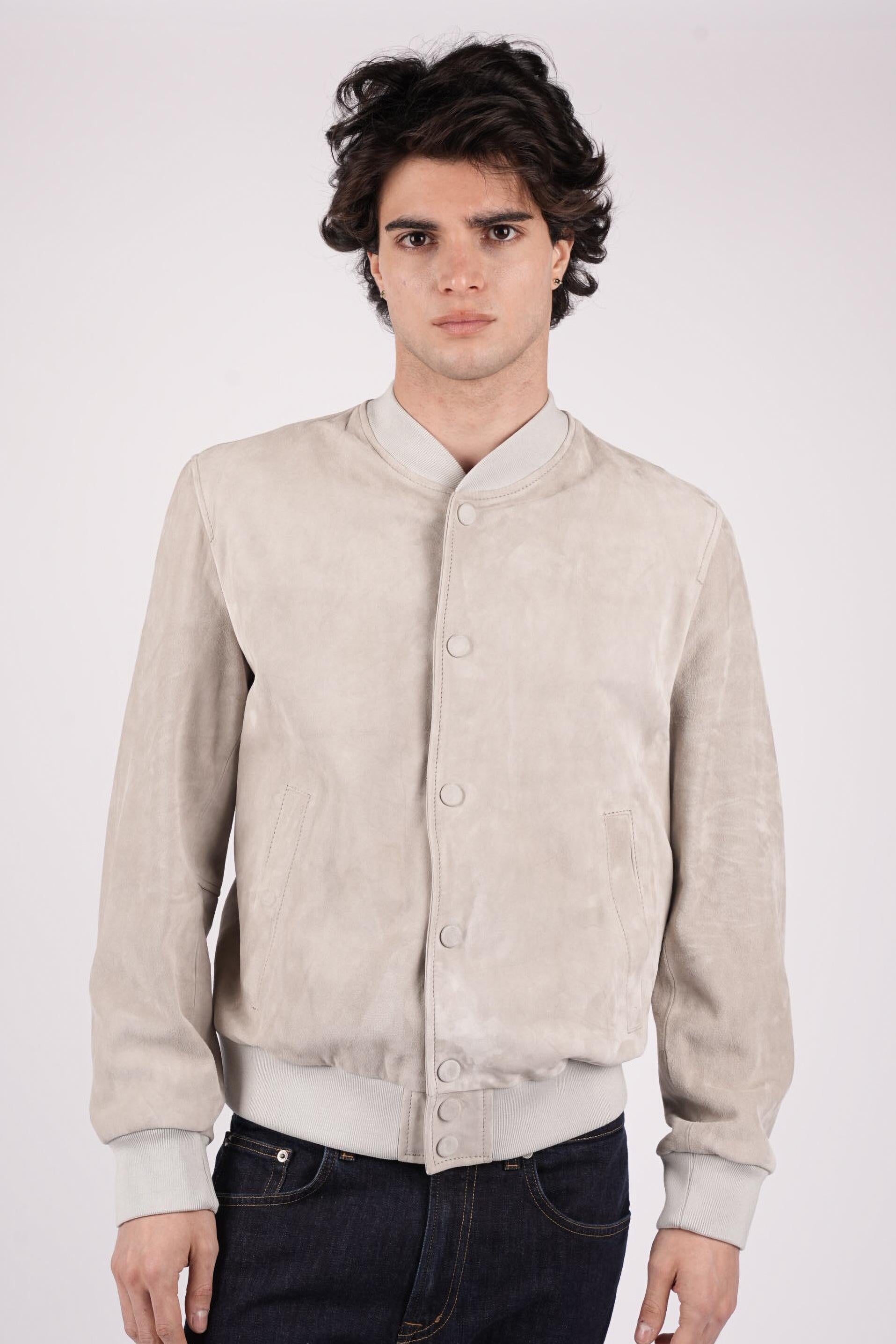 Bomber regular in suede UJ999PL0679UXXX 021 DONDUP 