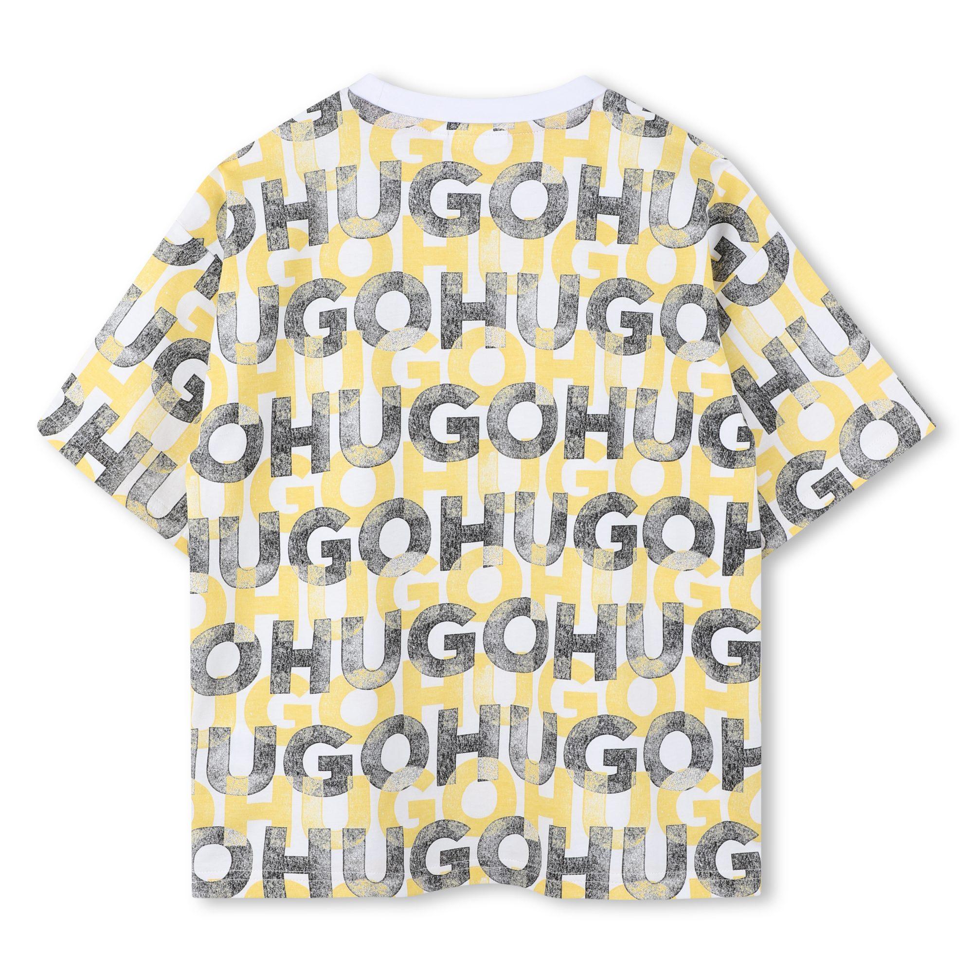 T-shirt con stampa logo all-over G00336 N05 HUGO 