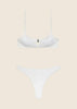 Bikini Top con Ferretto e Slip Americano Fisso Bianco