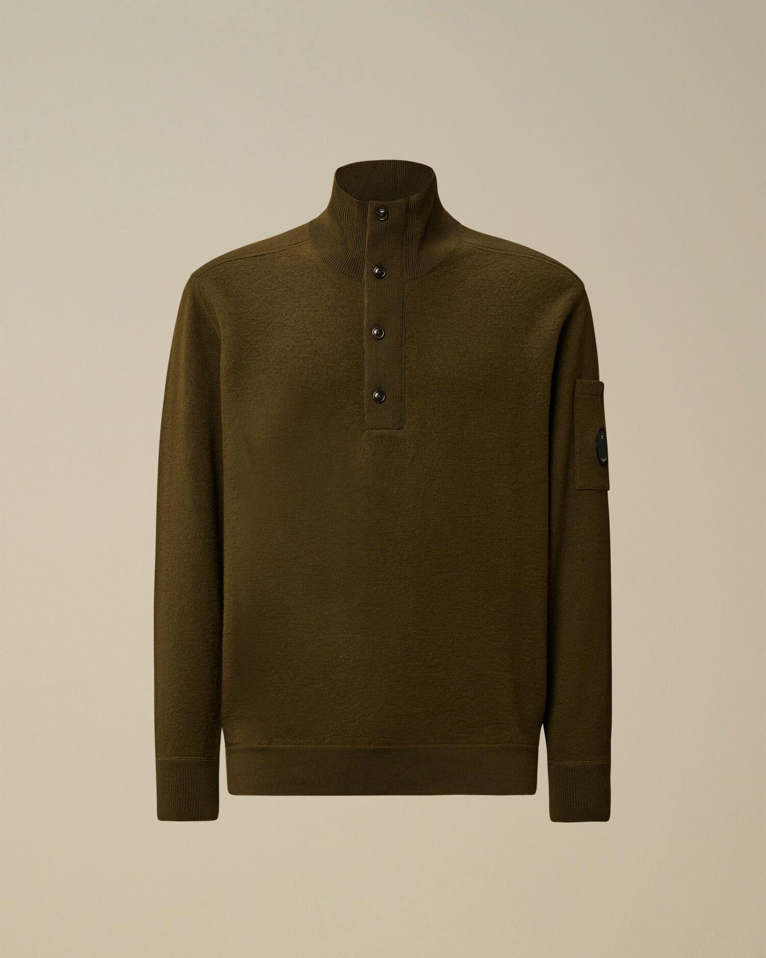 Maglione a mezzo bottone 19CMKN199A 683 C.P. COMPANY 