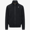 Giacca in pile casual da uomo blu con collo alto e tasche