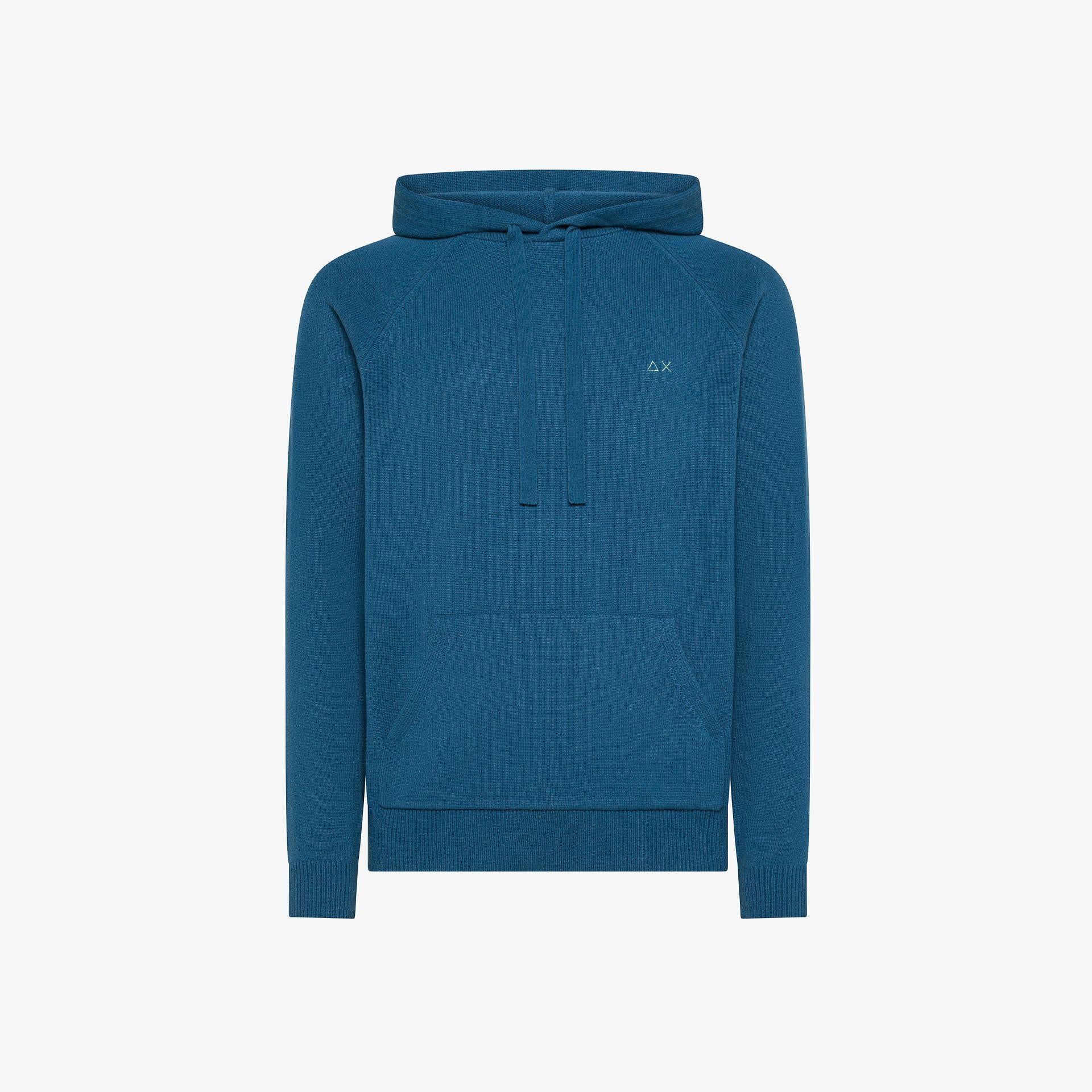 Maglia in misto cashmere con cappuccio K45113 80 SUN68 