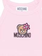 Top con stampa Teddy Bear con fiore HDM06ZLBA39 51473A MOSCHINO KID 
