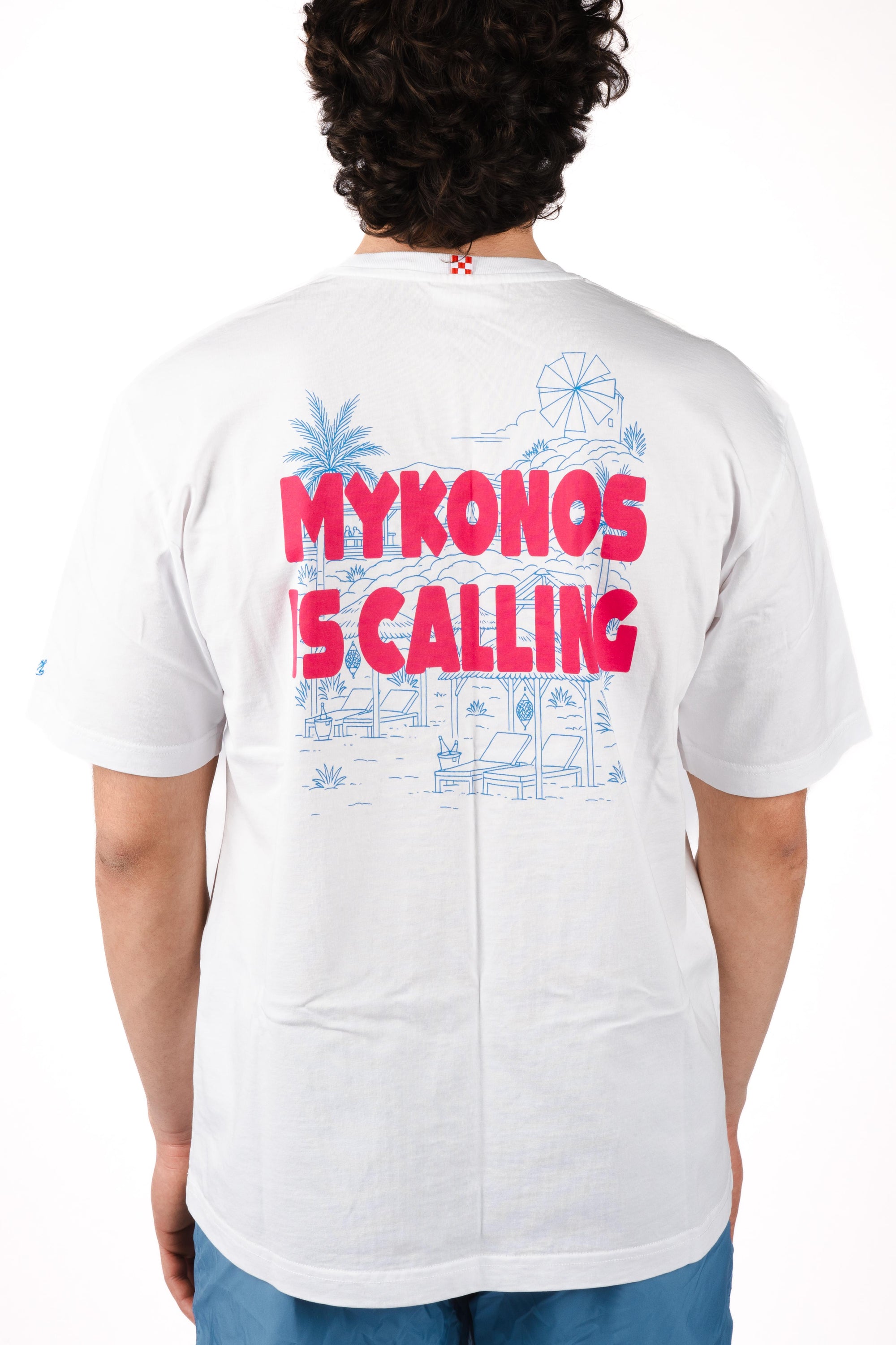 T-shirt Delmar con stampa "Mykonos" DLR0001 02219L MC2 SAINT BARTH 