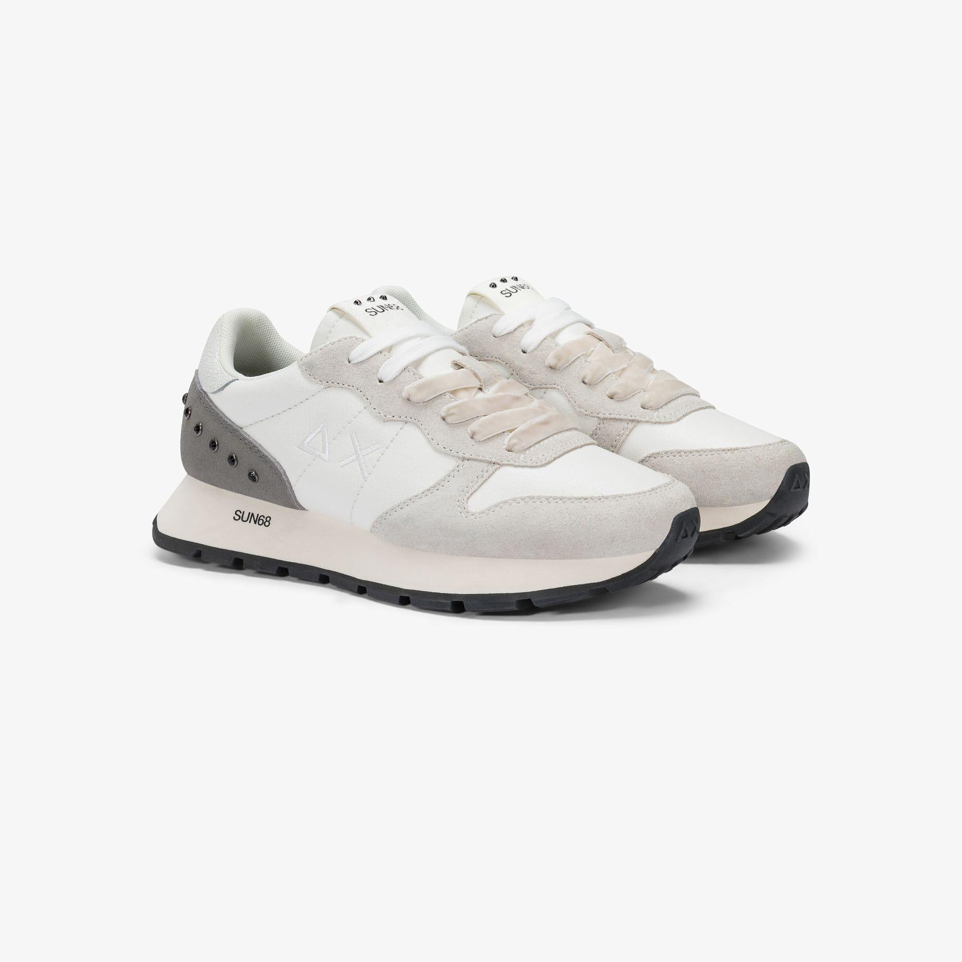 Sneaker Ally Studs in similpelle e suede Z45206 31 SUN68 SHOES 