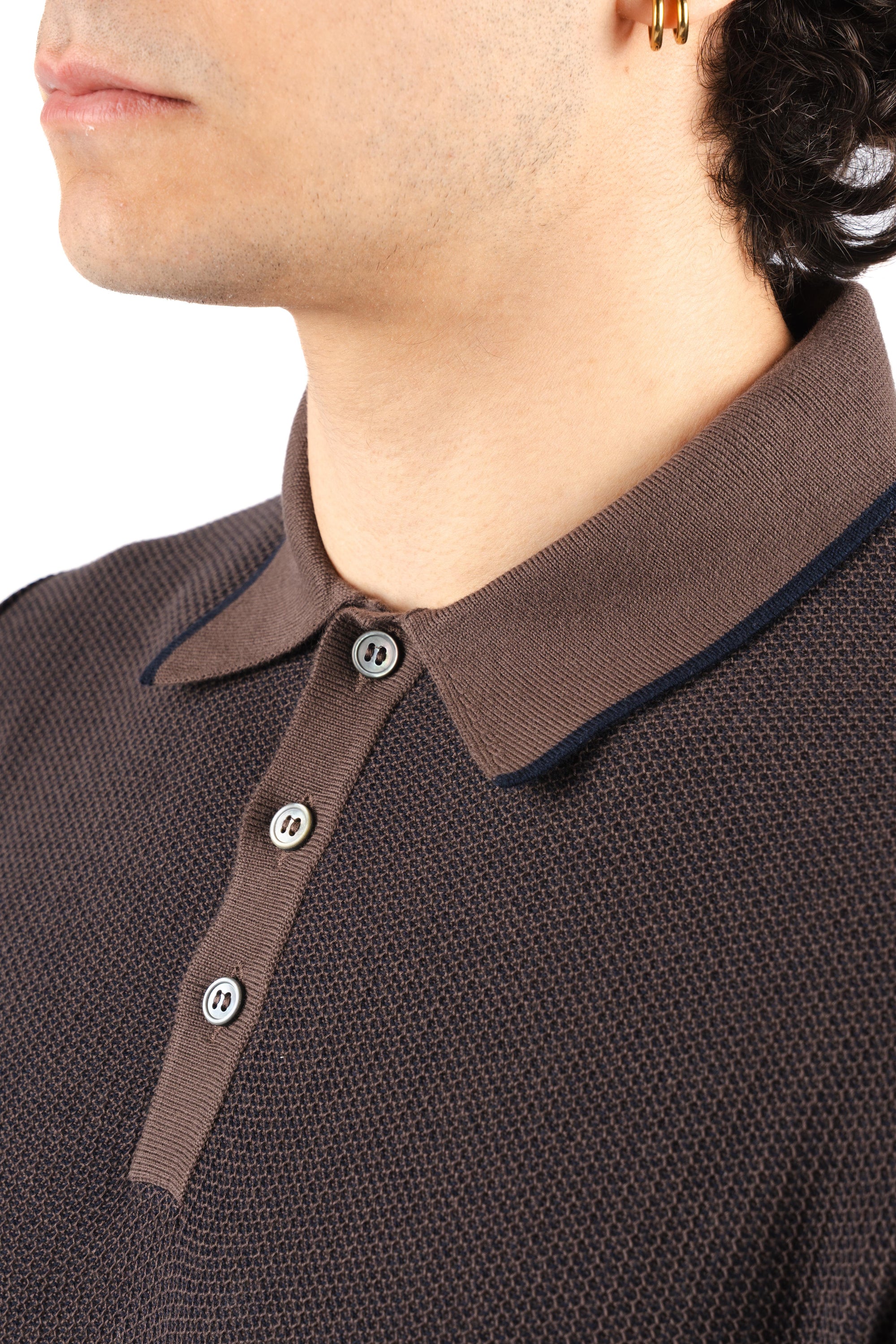 Polo con lavorazione nido d'ape 57113/18069 180 GRAN SASSO 