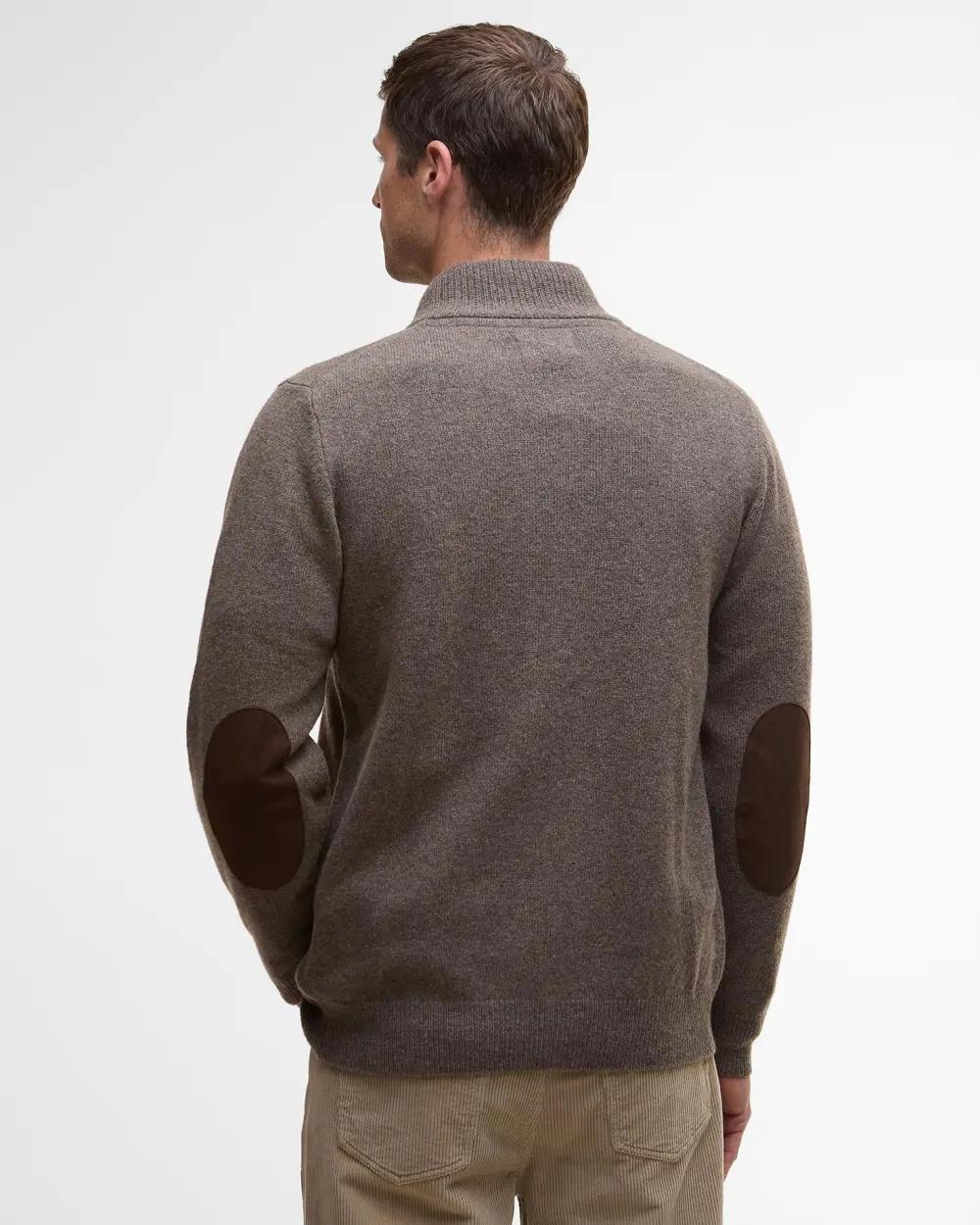 Maglione con zip Patch MKN0731 ST52 BARBOUR 