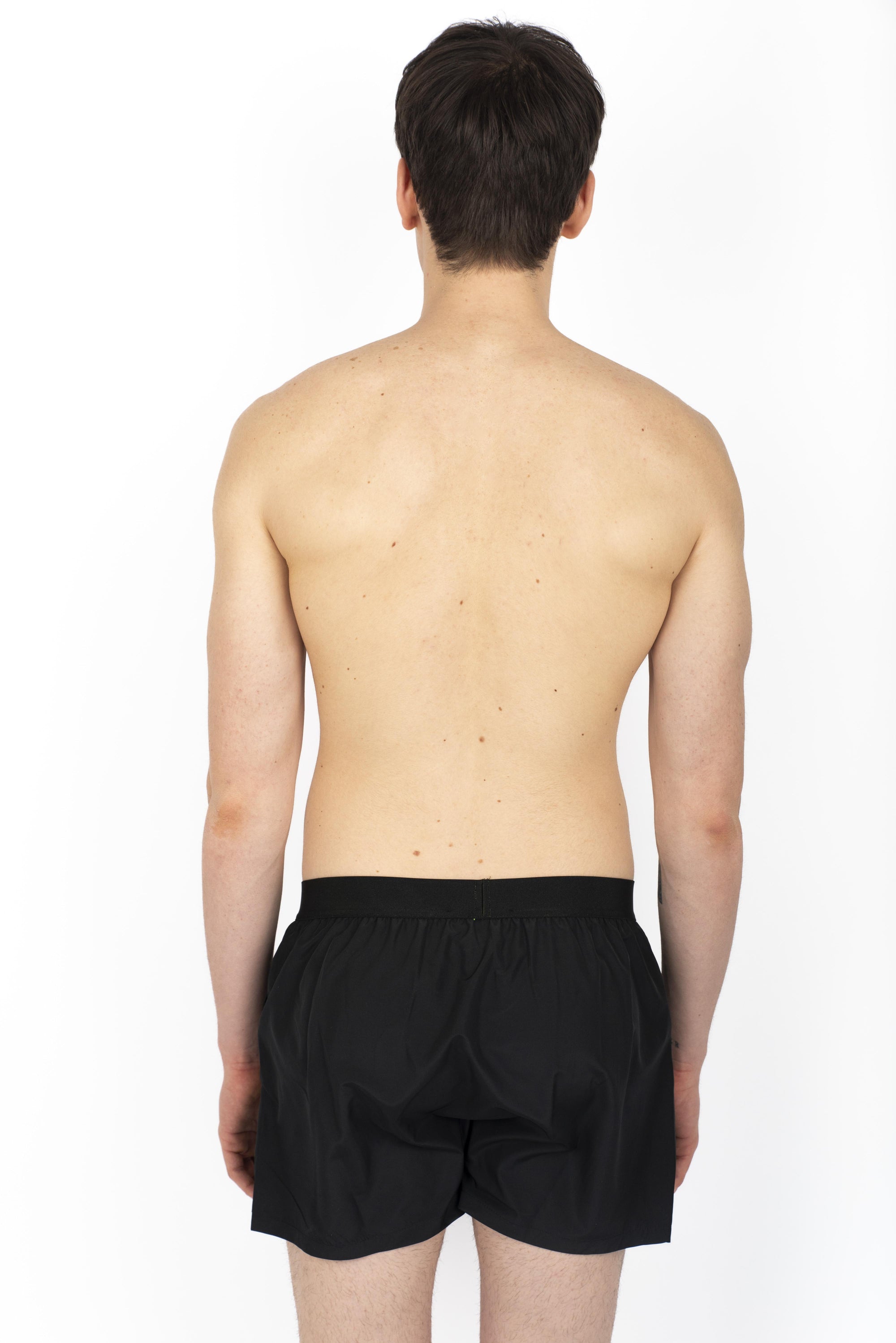 Swim boxer midi nero con waist logo giallo  D7B646040 004 DSQUARED BEACHWEAR 