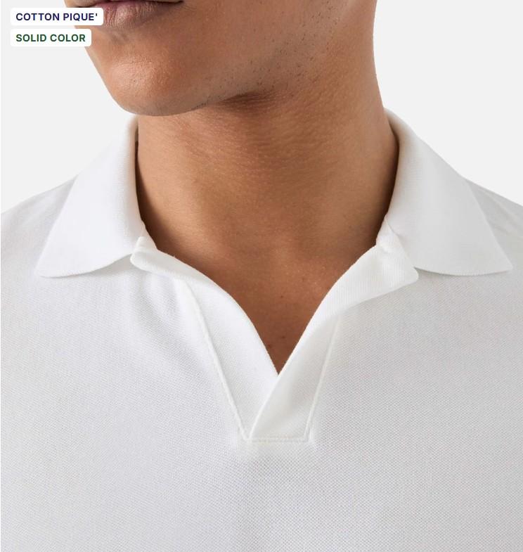 Polo Charles in piquet di cotone CHS0001 00123L MC2 SAINT BARTH 