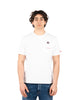 T-shirt Austin bianca con orologio e ricamo Freccione
