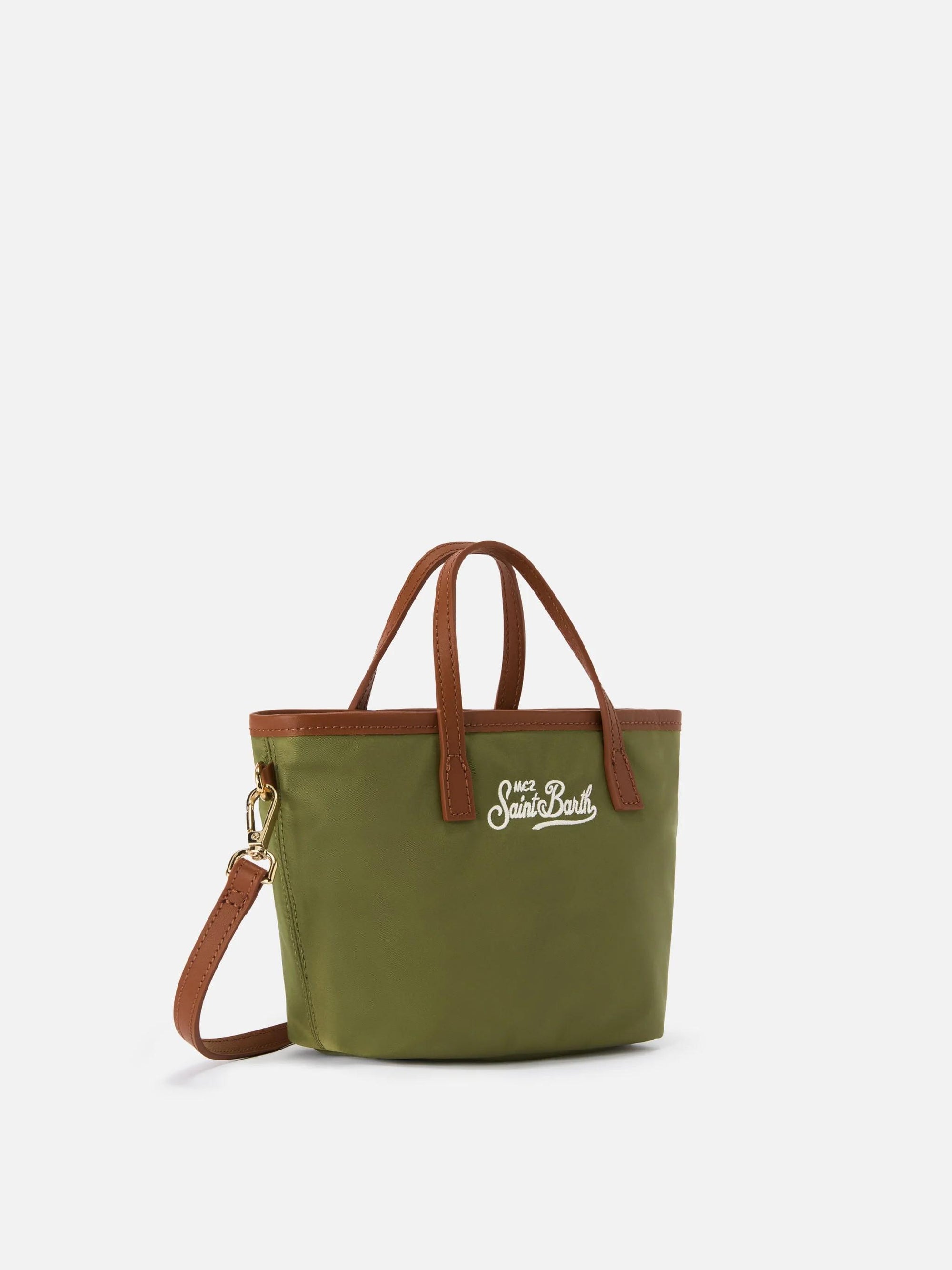 Borsa City mini in nylon verde militare CB0005 00219L MC2 SAINT BARTH 