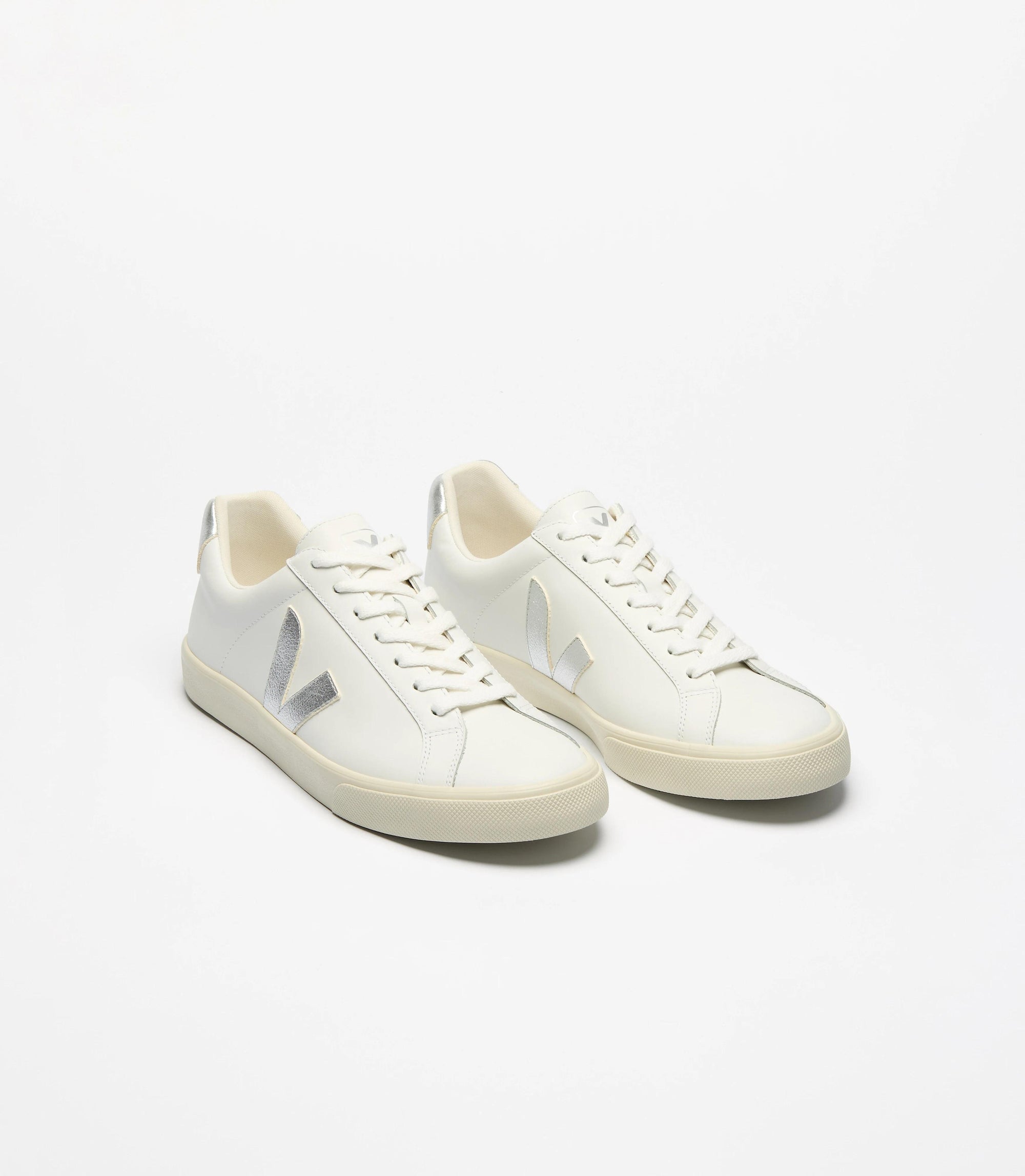 Esplar Leather White Silver EO02038 83 VEJA 