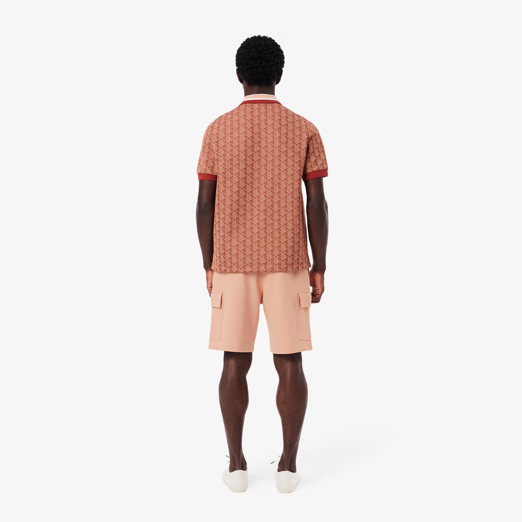 Shorts cargo in cotone felpato GH9743 ZIH LACOSTE 