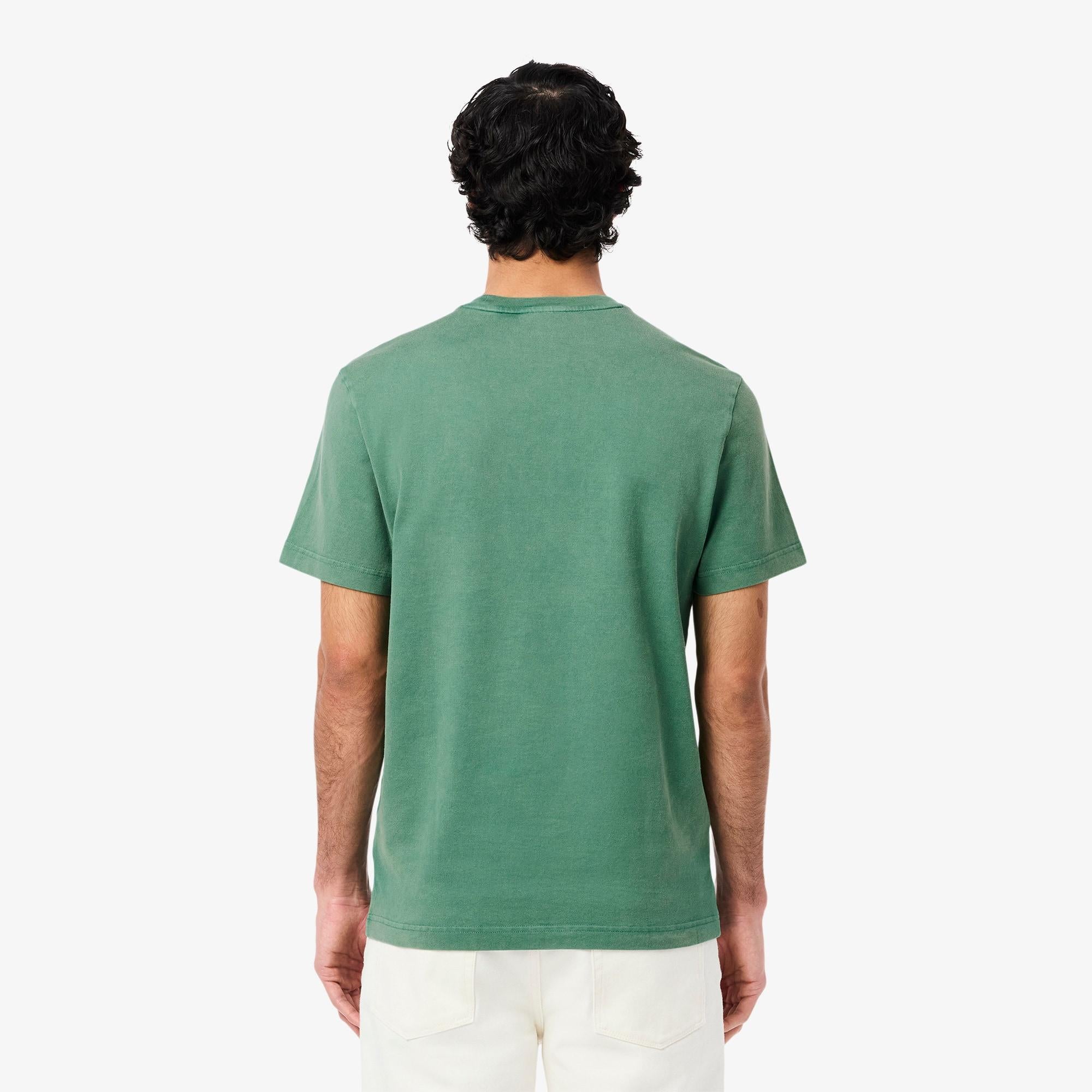 T-shirt in jersey effetto lavato TH9894 132 LACOSTE 