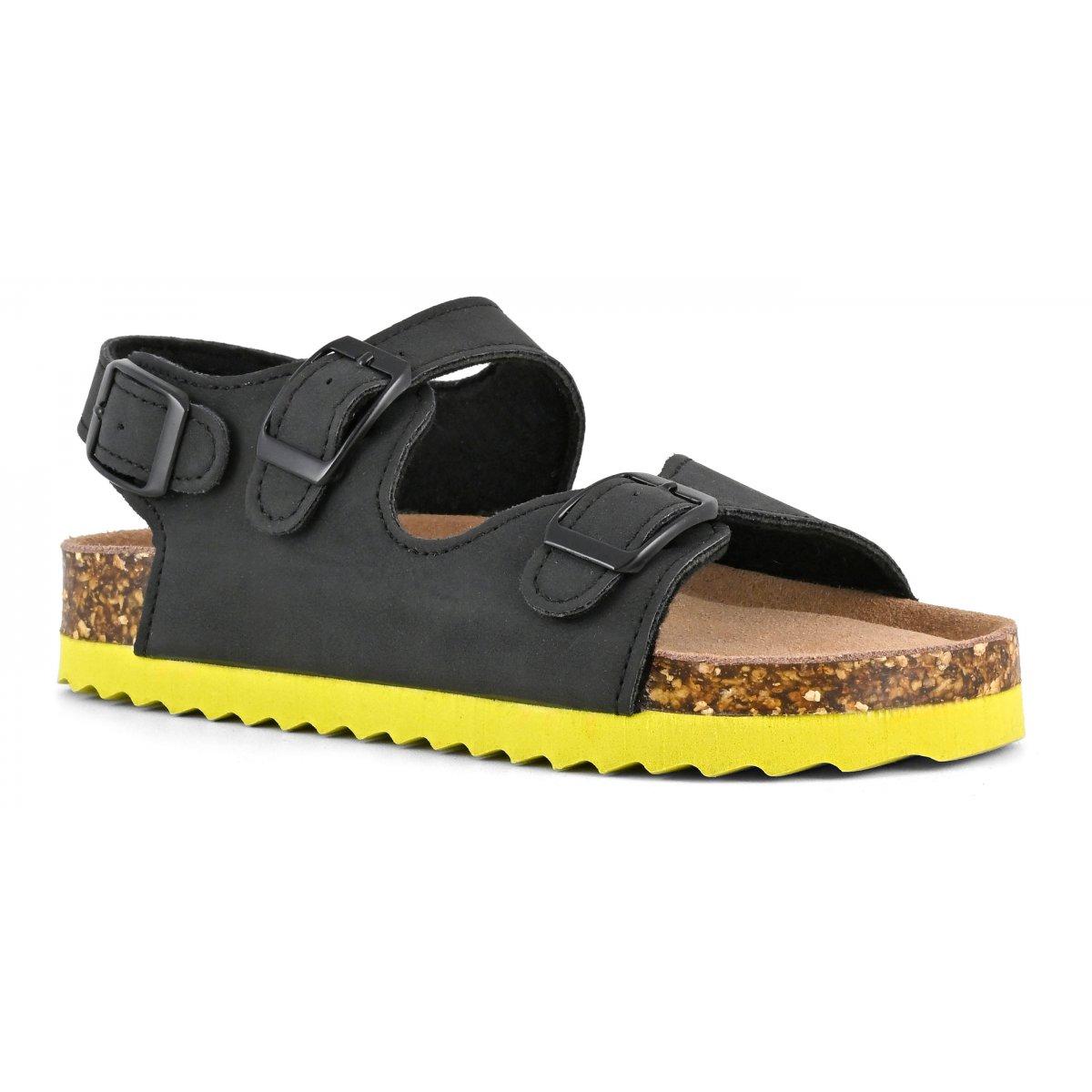 Sandalo bambino con tre fibbie HC2412 BKBK COLORS OF CALIFORNIA 