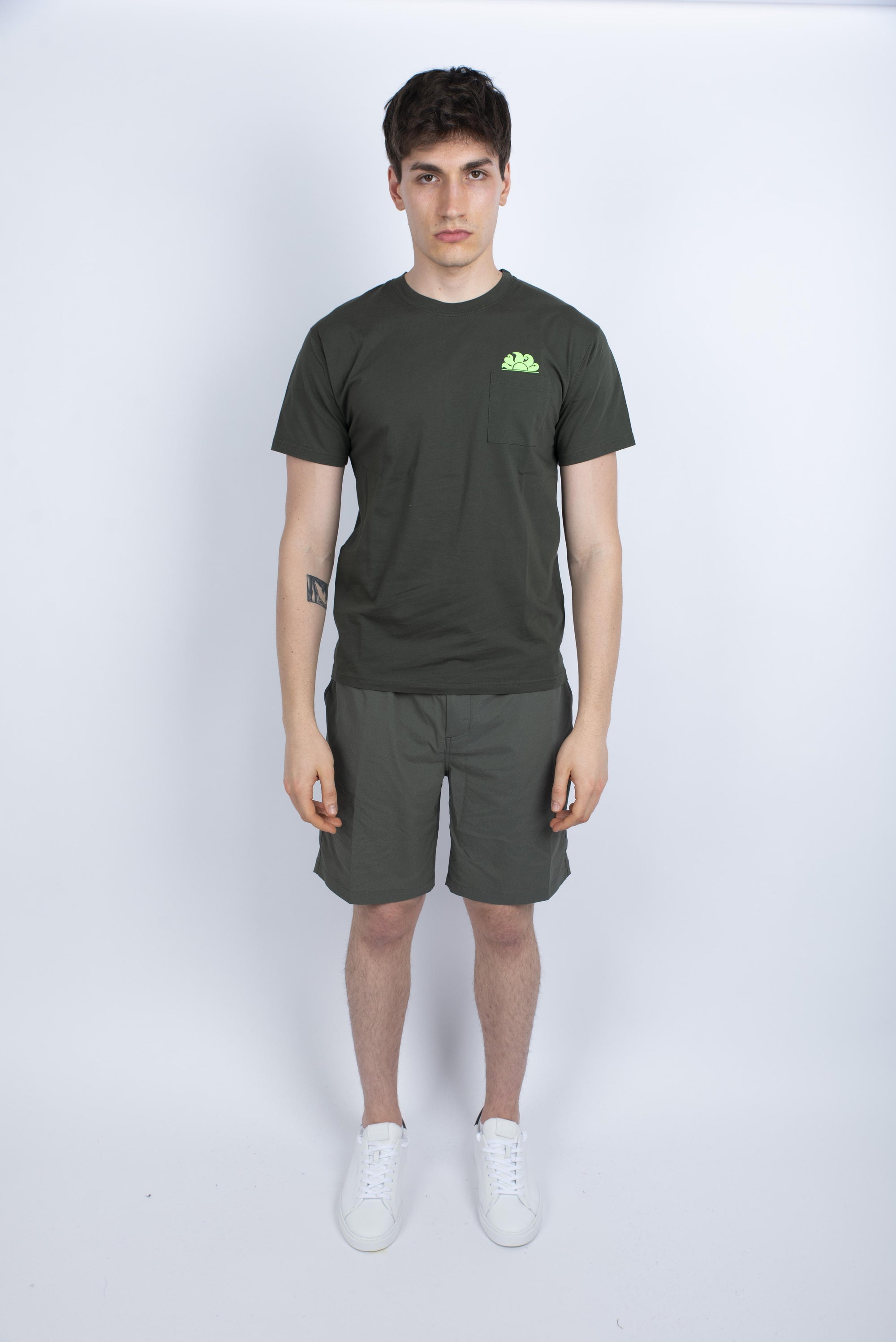 Shorts cargo in tessuto Quick Dry Verde M009WKP8700 30201 SUNDEK 