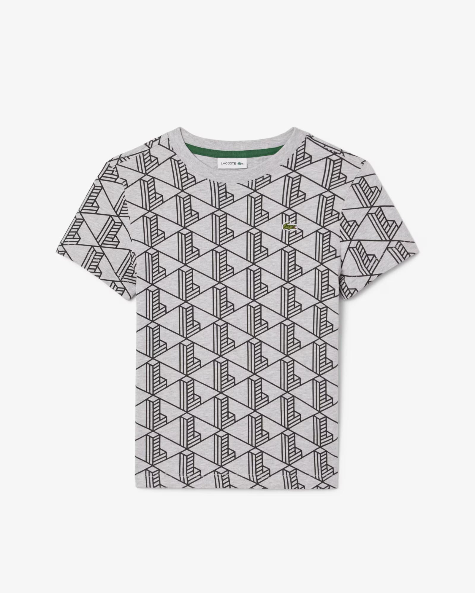 T-shirt con stampa monogramma TJ8411 80PA LACOSTE 