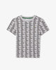 T-shirt con stampa monogramma