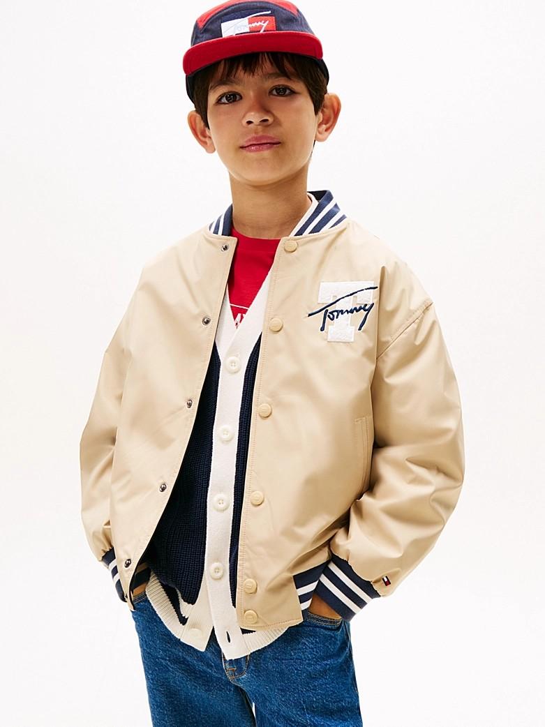 Bomber relaxed fit reversibile con logo KB0KB09740T C1G TOMMY HILFIGER 