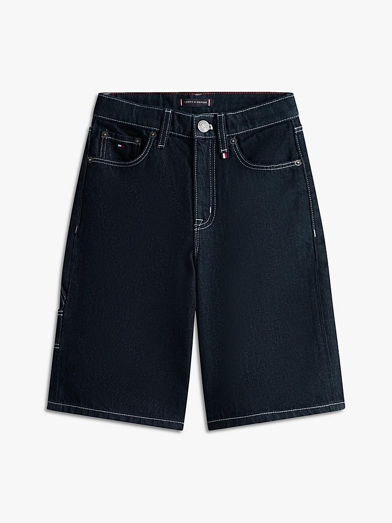Shorts larghi in denim con cuciture KB0KB10236J 1CE TOMMY HILFIGER 