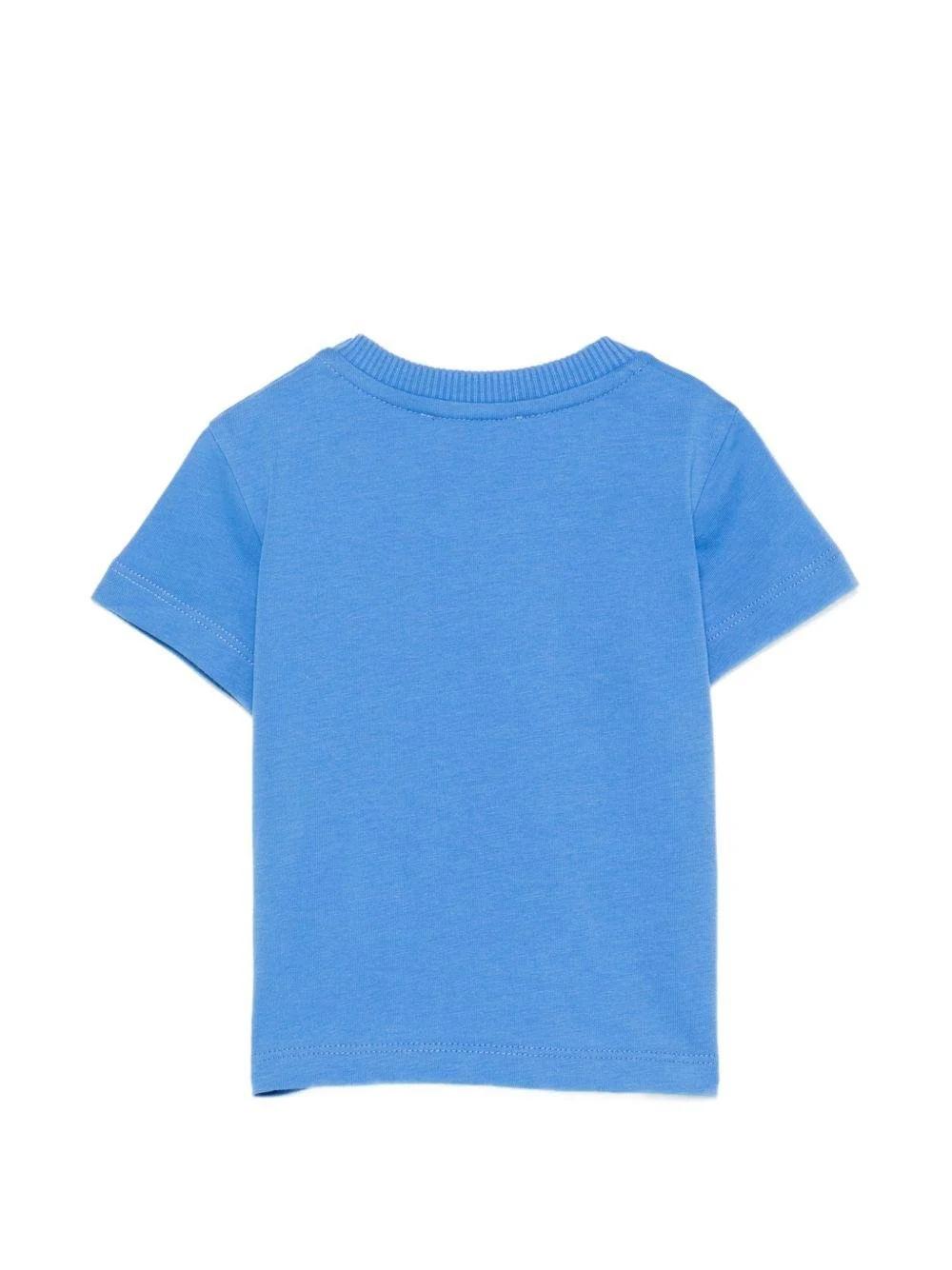 T-shirt per neonati con stampa Teddy Bear sul davanti MZM047LAA01 40630 MOSCHINO BABY 