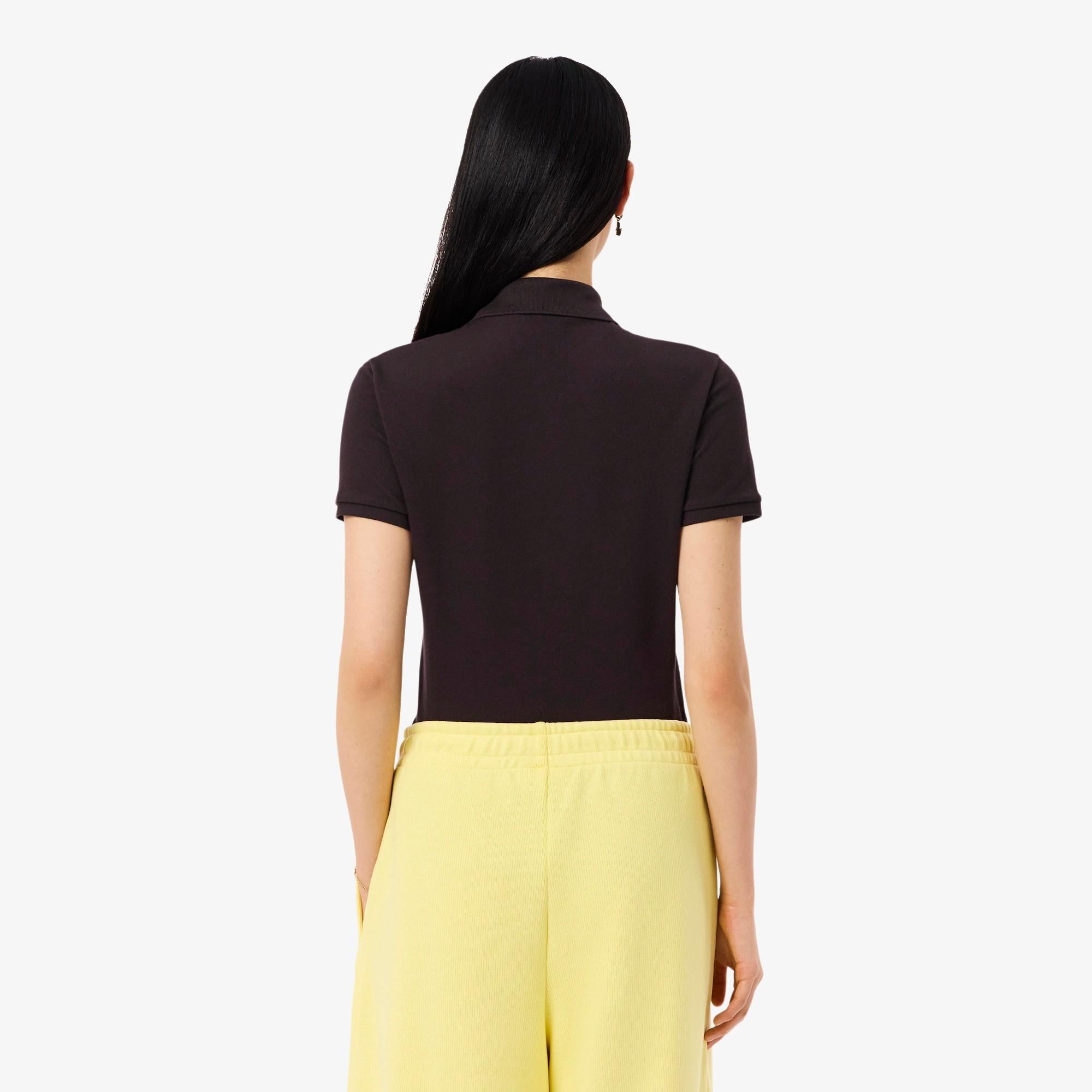 Polo da donna in piqué di cotone stretch Lacoste slim fit PF5462 3LA LACOSTE 