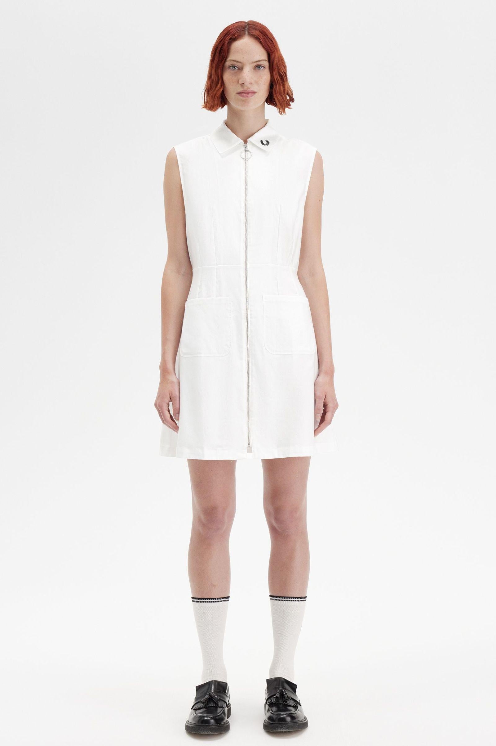 Abito con zip intera D917053 129 FRED PERRY 