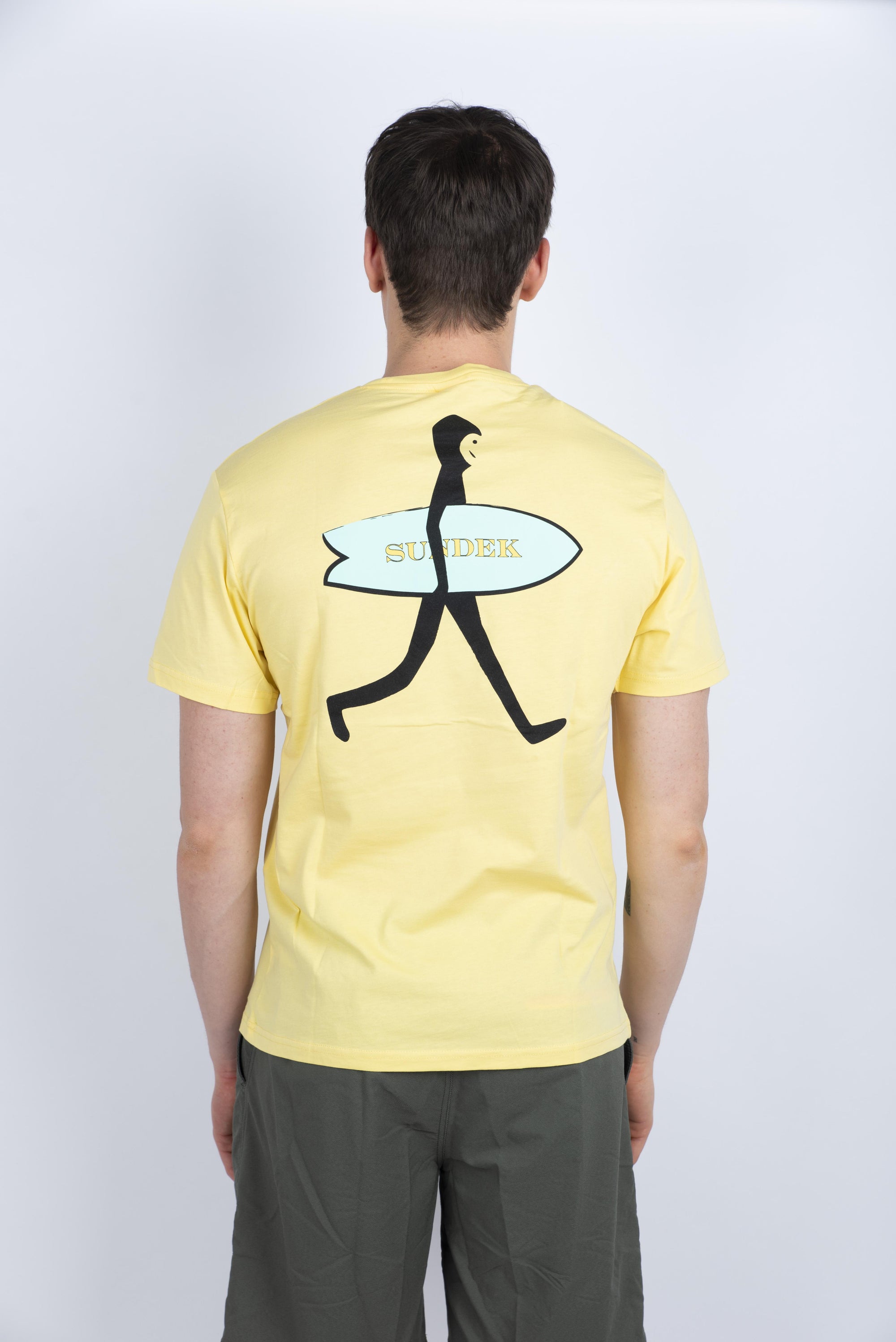 T-shirt con tasca Wetsuit giallo M673TEJ7800 A6200 SUNDEK 