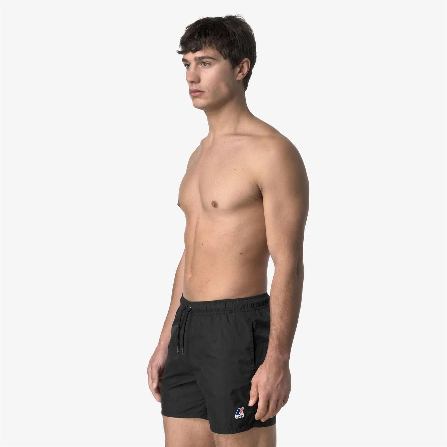 Costume da bagno da uomo ripiegabile nero con slip in rete K31357W USY K-WAY 